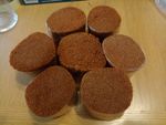 7 packs of vintage pure wool 6-ply rug yarn, colour=TAN (like Readicut)