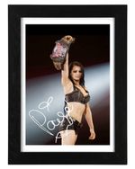 Paige Signed Autograph PHOTO Pre Print 6x4/A4/ Framed WWE