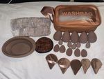Reusable Make-Up Sponge & Brush Mixed Lot with Washbag Cosmetic Bag