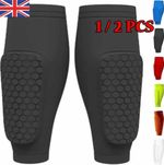 1/2Pack - Shin Defender Kids，Shindefender Compression Sleeve with Honeycomb Pads