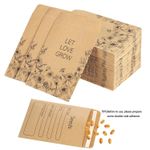 60/120PCS Seed Envelopes 2.36x3.15in Self Adhesive Paper Packets Bulk