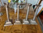 VINTAGE CANDLE STICK HOLDERS 4 CANDLE HOLDERS MADE IN ENGLAND  THOMAS BLAKEMORE