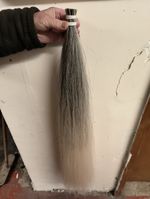 BEST Quality Rocking Horse Hair Tail crafting. Dapple 89cm long.  Around 330gms