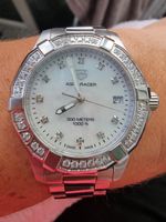 TAG HEUER AQUARACER WOMENS DOUBLE DIAMOND WATCH