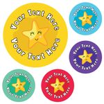 144 Personalised Star Reward Stickers for School Teachers, Parents (30mm)