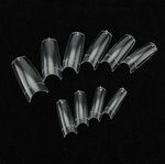 500 Clear French Acrylic False Nail Tips 10 Different Sizes - TOP UK SELLER !