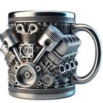 V8 & V6 Engine Design Stainless Steel Mug Beer Tea Cup Coffee Mug Restaurant