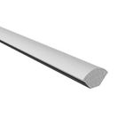 3 x White 19mm Quadrant UPVC Trim Length: 1.2 Metres. Internal Corner Angle Trim
