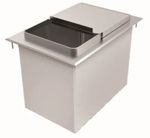 GSW USA IB1218 18" x 12" Drop-In 23 lb. Ice Bin w/ Sliding Cover