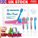 1/10PCS Disposable 5 in 1 Mini Travel Toothbrush With Freshening Bead Portable U