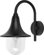 Modern IP44 Swan Neck Outdoor Wall Light Lantern Fishermans Garden Drive Lamp