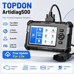  TOPDON Artidiag500 5 inch Car Diagnostic Tools ABS SRS ECM TCM 4 systems 6 Rese