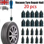 20pcs Universal Tire Repair Screw in Rubber Plug Nail Car Tyre Puncture Off-Road
