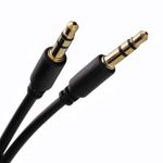 Ultra Slim 3.5mm Jack Cable Stereo Audio AUX Gold Plated 50cm/1m/2m/3m/5m/10m