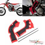 Pair Red Frame Guards Plastic Protector For Honda CRF250R CRF450R 2014-2016