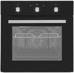 Cookology Single Fan Electric Oven 60cm Built-In with Grill - Black SFO60BK/1