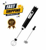 USB Rechargeable Milk Coffee frother Whisk Egg Beater Handheld Frappe Mixer New