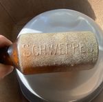 Vintage Brown Glass Schweppes Bottle