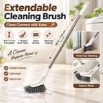 Long Handle Extendable Cleaning Brush Narrow Head Crevice  Drainable Gap Brush