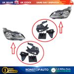 2X Headlight Repair Kit Bracket Mount Clips L and R For PEUGEOT 3008 II 5008 II
