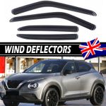 For 2019-2024 Nissan Juke 5-Door SUV Wind Rain Guards Sun Deflectors 4Pcs Tinted