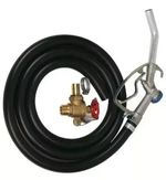 Diesel Pump Hose 6M Pipe Oil Fuel Delivery Gun Nozzle Valve Tap Kit Transfer Set