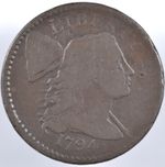 1794 LIBERTY CAP LARGE CENT HEAD OF 94 CHOICE AG SOLID COIN
