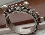 Sale!      Antique Berber Silver "Mizam" Spiked Cuff Bracelet