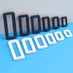 Plastic Rectangle Loop Rings Buckles for Webbing Straps Tape 16,20,25,32,38,50mm