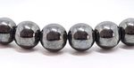 STRAND OF APPROX 42 QUALITY HEMATINE ROUND BEADS, 10 MM, GEMSTONE, NON MAGNETIC