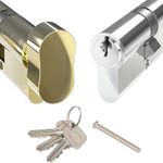 Euro Cylinder Door Lock 6 Pin Thumb Turn Key uPVC Door Barrel Anti Drill Pick