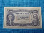 🇳🇴 Norway 10 kroner P-8b Prefix R  1931  banknotes   100726-2