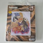 Janlynn Counted Cross Stich Kit 08-129 Basket of Babies Kittens Puppies 1999 VTG