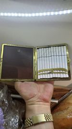 Dunhill vintage genuine cigarette case single side,black leather made in France