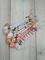 Silicone Baby Dummy Clip Personalised Pacifier Holder Chain Soother Strap