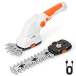 LIGO 7.2V Cordless Grass Shear & Shrub Trimmer 2‑in‑1 Rechargeable Hedge Cutter