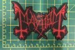 Mayhem Cut Out Logo Printed Sew On Patch Officially Licensed