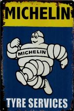 Retro Metal Sign, Garage, Man Cave, She Shed, Bar  30cmx20cm Michelin Tyre Serv.