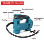 18V Car Tyre Inflator Body Only Auto Stop for Makita BL18 Battery Digital LED