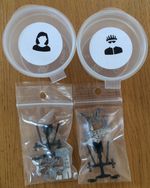 Magnorail 132 male & 122 female bicycle kits suitable for OO gauge