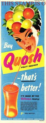 Original 1955 Advert (2) QUOSH Fruit Squash Cordial Vintage Drinks Print AD 714B
