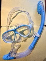 Adult Silicone Mask And Snorkel Set With Dry Top Snorkel New, Unused
