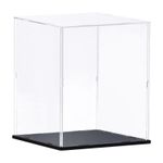 Clear Display Case Acrylic Box, Dustproof 30x30x40cm for Collectibles, Craft
