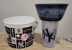 NEW YORK YANKEES STADIUM 2025 SOUVENIR BUCKET + SODA CUP + FOOD BOWL ATTACHMENT 