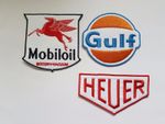 Vintage Style F1 Racing Sponsors Iron On Patch Sew On Fancy Dress Transfers