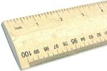 Wooden Rule 1 Meter Yard Stick Ruler Imperial & Metric mm cm inches With Handle 