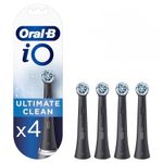 Oral-B iO Ultimate Cleans Replacement Toothbrush Heads (BLACK) - Pack of 4