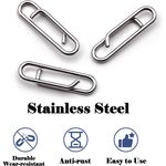 50/100 Stainless Fast Link for Sea Fishing Line Bait Clip Rig Lead Weights Lures