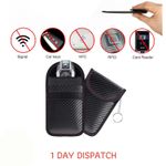 RFID BLOCKING CAGE 2X CAR KEY SIGNAL BLOCKER FARADAY POUCH CASE FOB KEYLESS