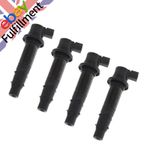 4PCS Black Ignition Coil For Yamaha FZ 1 YZF R1 R6 R6S VMAX V Max 1700 2002-2017